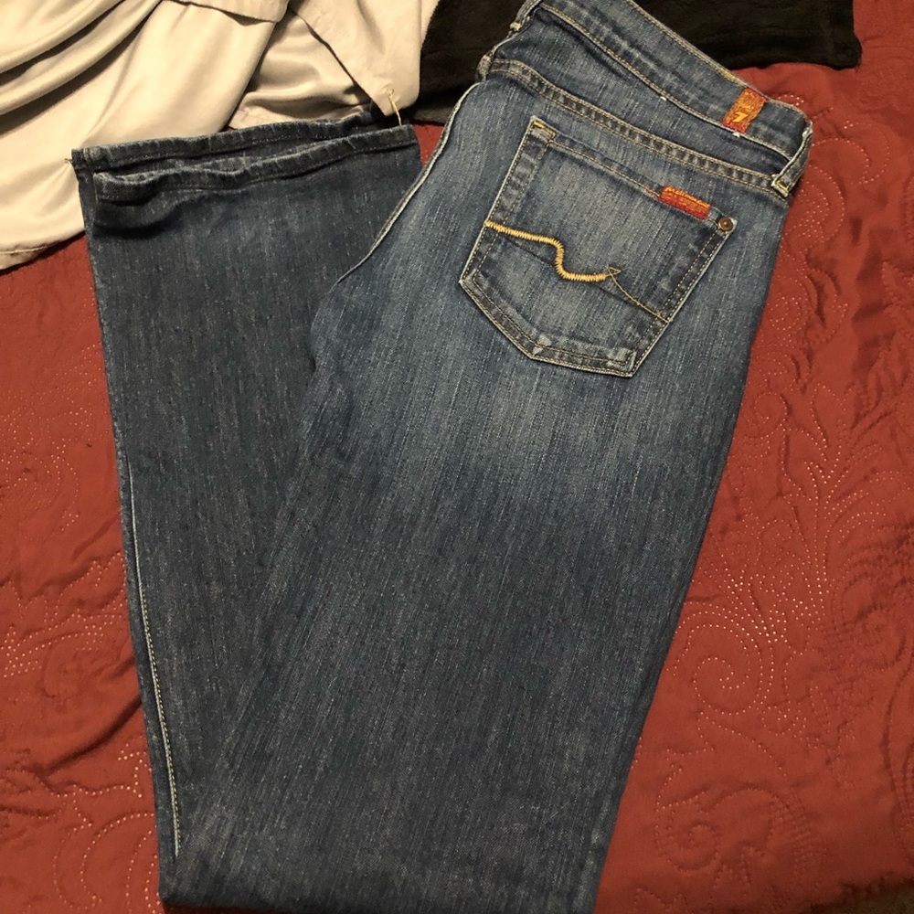 7FAMK low rise bootcut